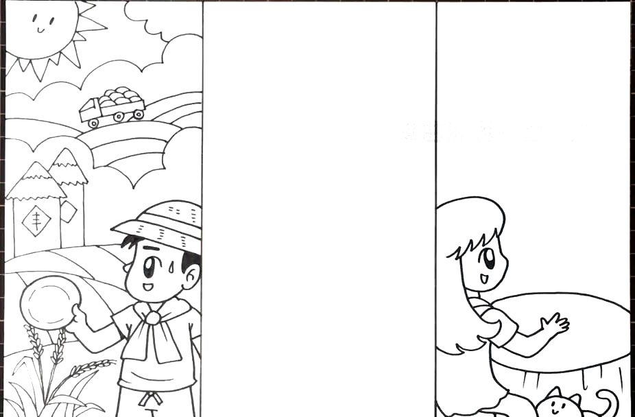 文明用餐光盘行动手抄报怎么画-图4