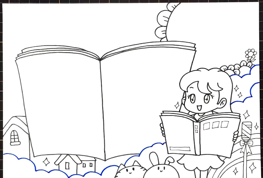 2020年推广普通话手抄报绘制教程-图4