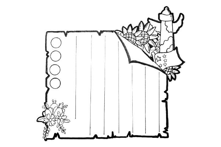 八张漂亮的2020国庆节手抄报边框-图8