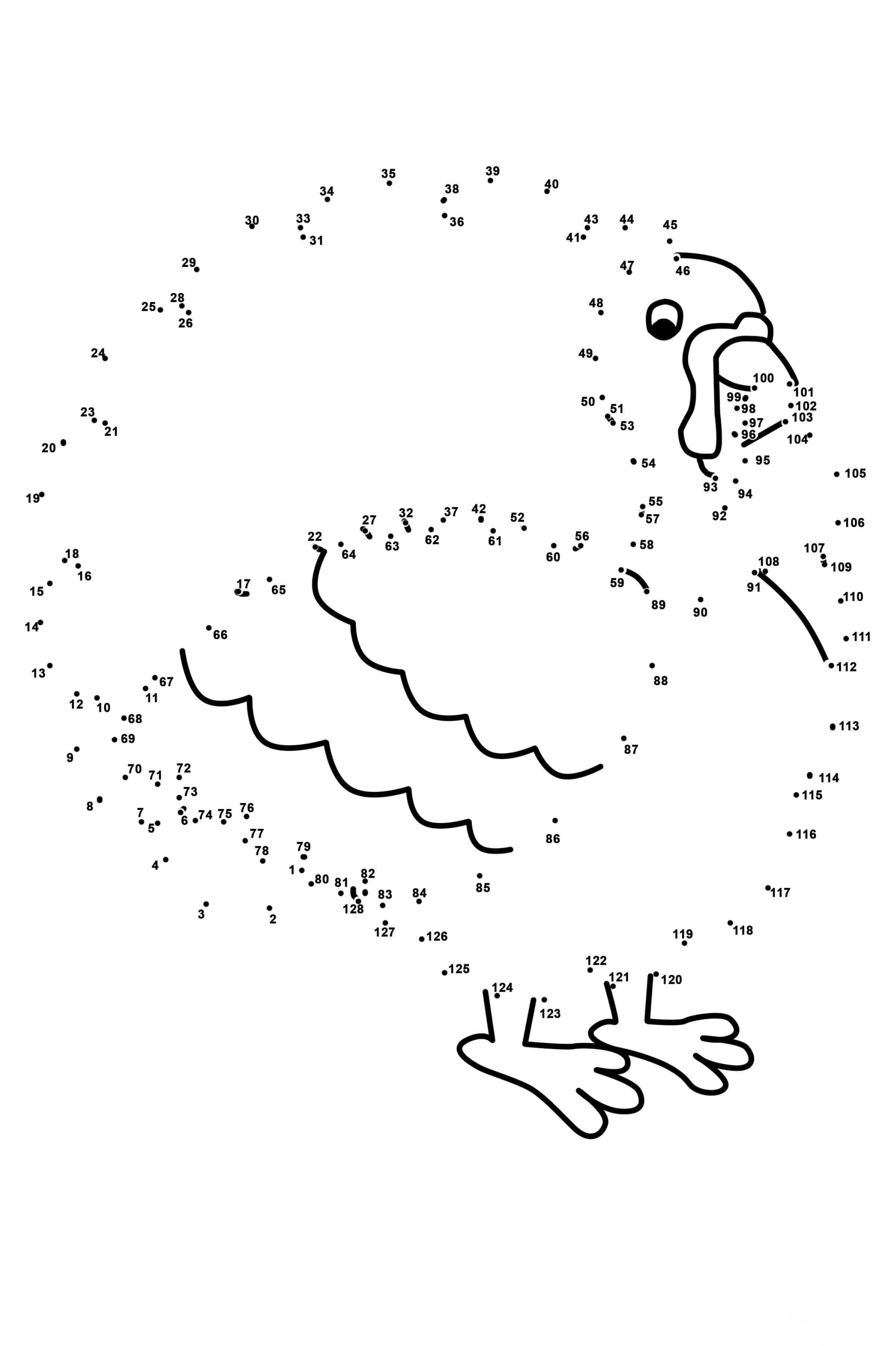 火鸡连线画图片素材