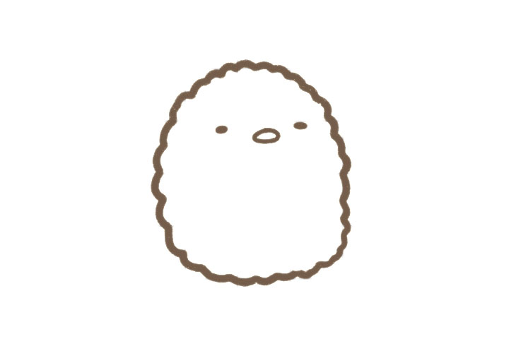 卡通炸猪排简笔画教程-图2