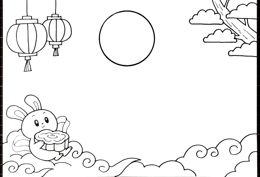 2020年中秋国庆手抄报图片-图3