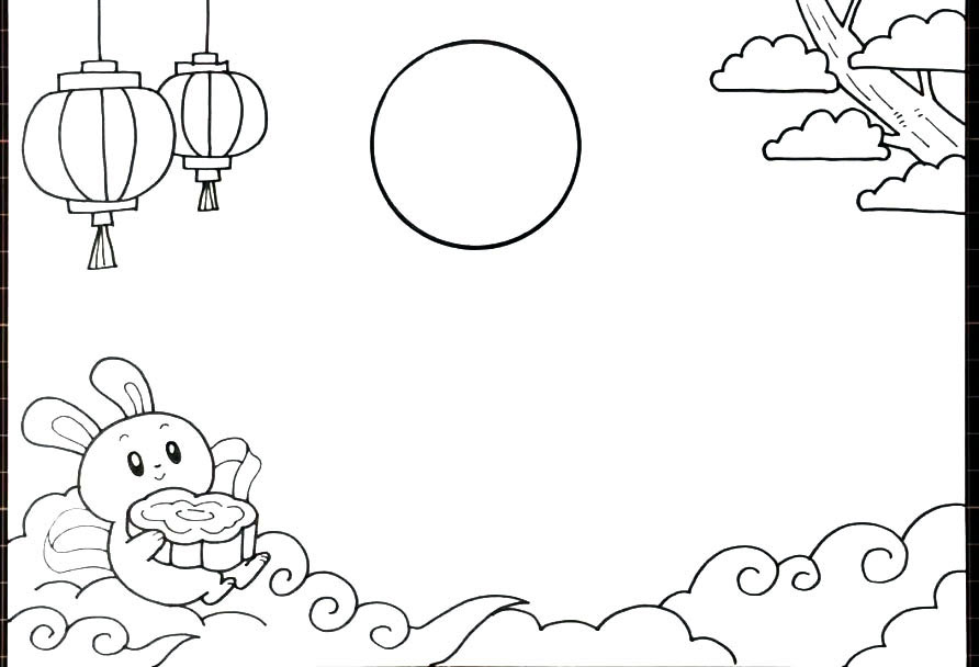 2020年中秋国庆手抄报图片-图4