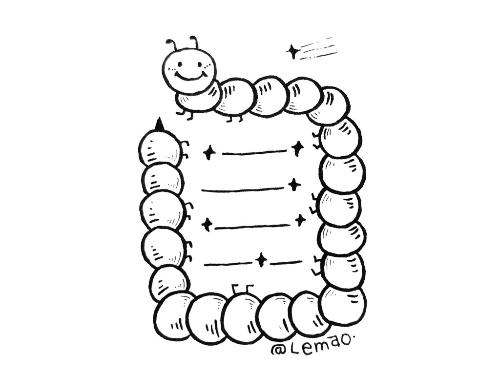 一组可爱的小动物手抄报边框-图1