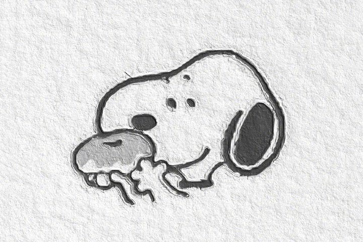 史努比简笔画图片-图1