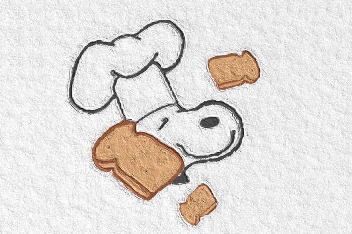 史努比简笔画图片-图2