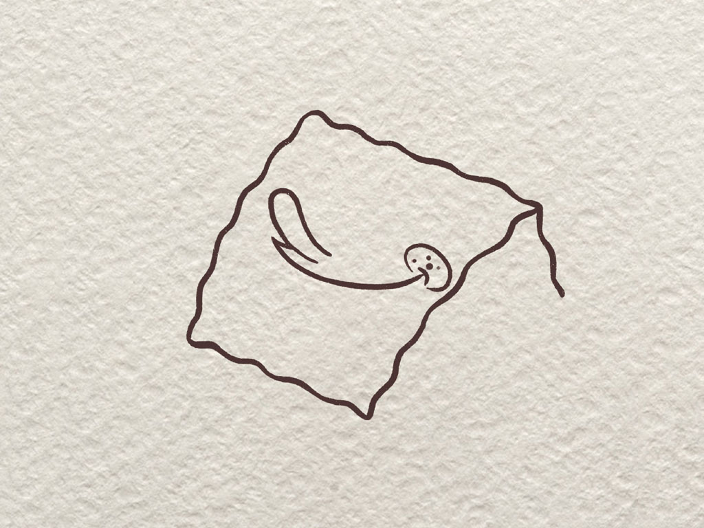 海绵宝宝简笔画步骤图-图2