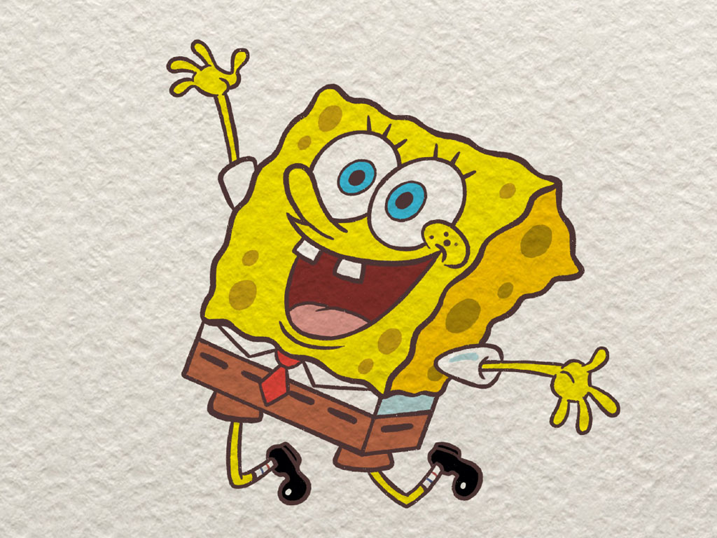 海绵宝宝简笔画步骤图