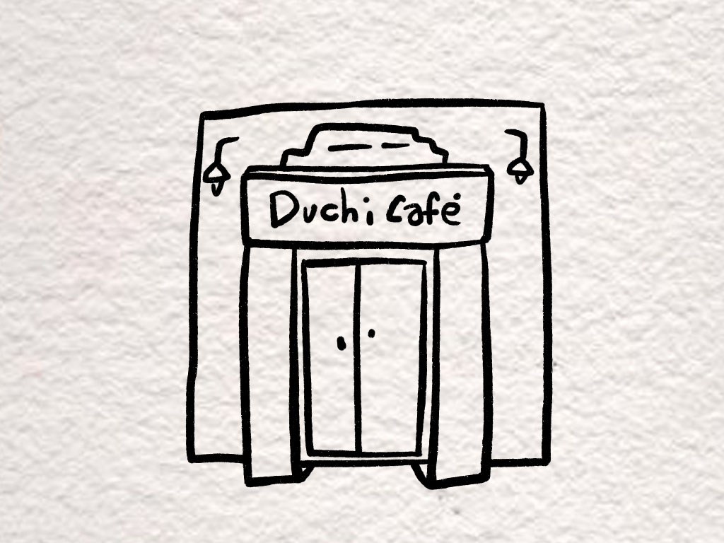 街角小店简笔画图片-图4