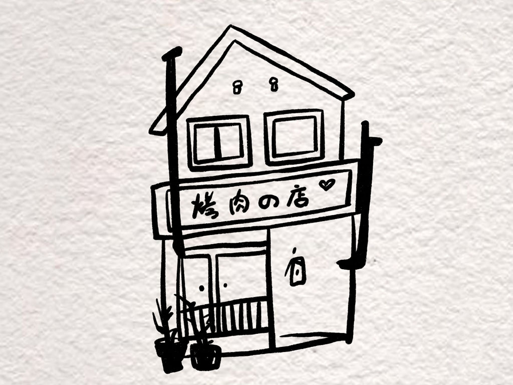 街角小店简笔画图片-图5