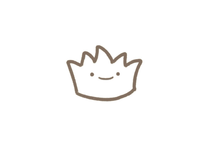 可爱小草简笔画画法步骤-图2