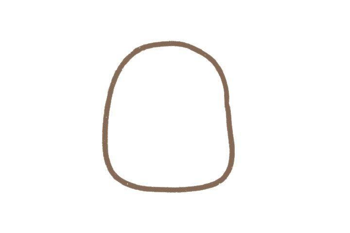 呆萌小蜥蜴简笔画画法步骤-图1