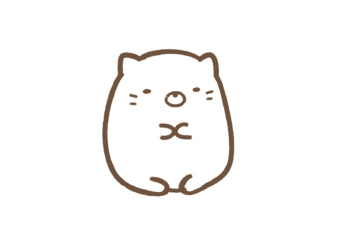 可爱小黄猫简笔画画法步骤-图3