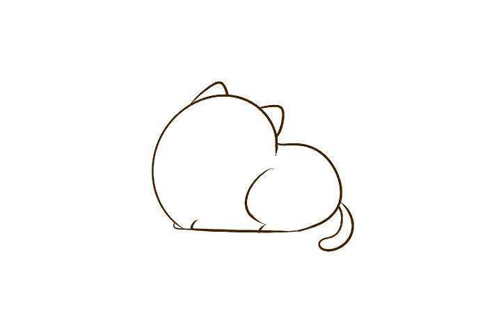 小猫的千姿百态 简单小猫简笔画教程2-图2