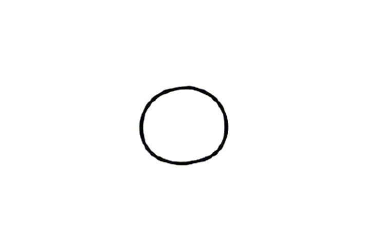 小女孩头像简笔画教程1-图1