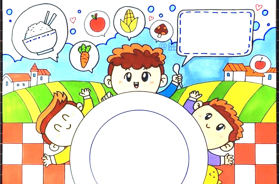 2020年光盘行动手抄报