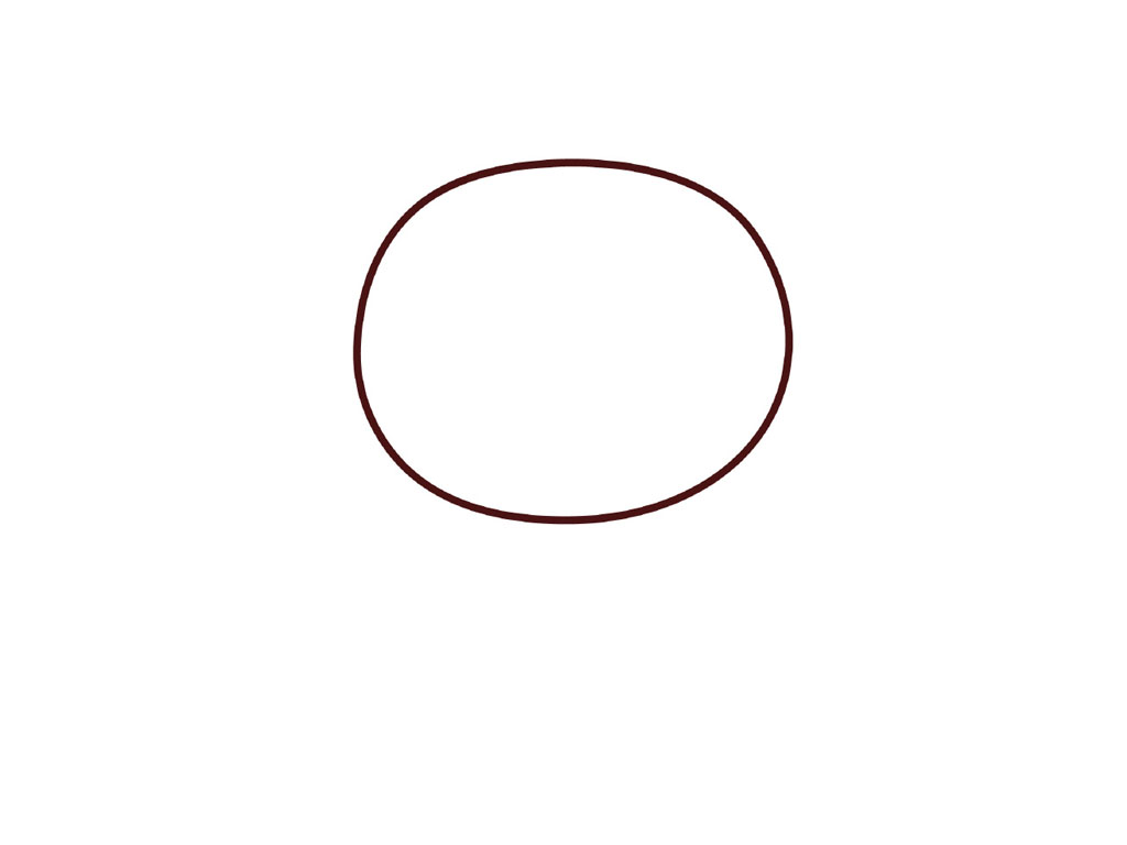 布朗熊简笔画的画法步骤-图1