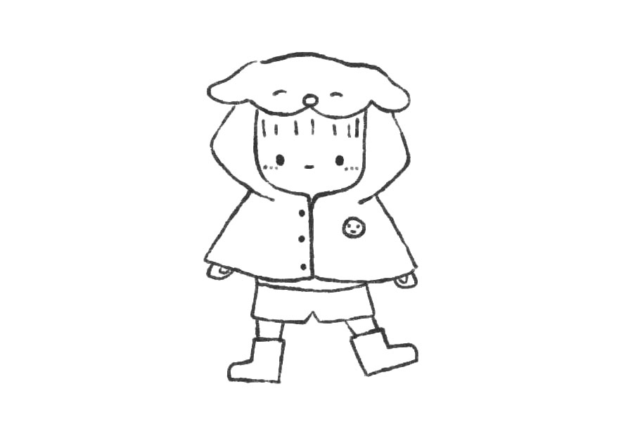 穿雨衣的幼稚园崽崽-图8