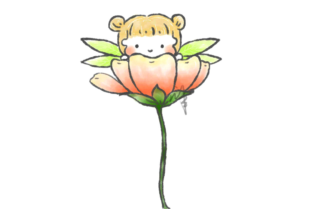 小花仙简笔画画法步骤