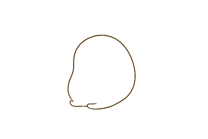 小猫惬意喝茶简笔画-图1