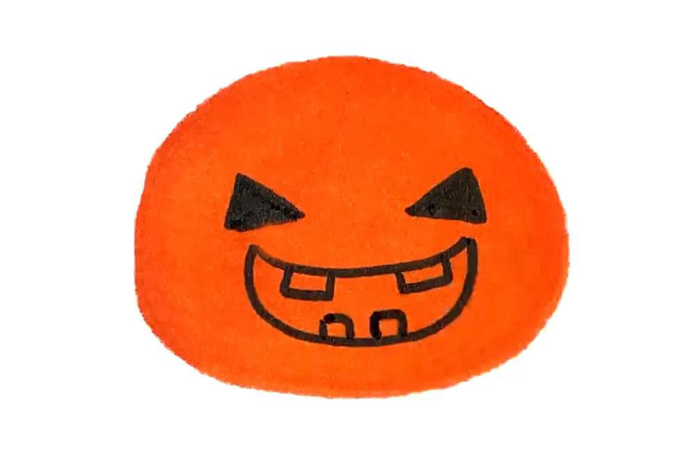 步骤5：简单画几颗牙齿