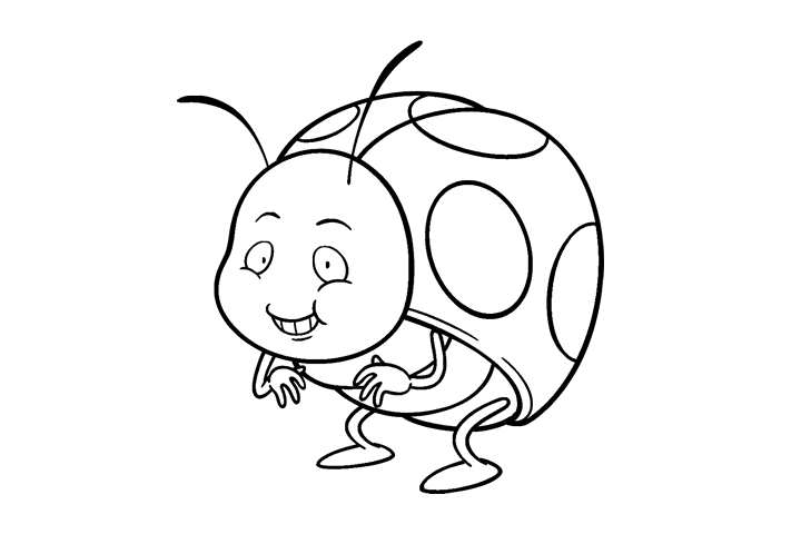 七星瓢虫简笔画图片-图1