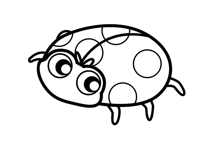 七星瓢虫简笔画图片-图4