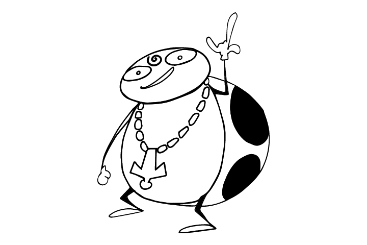 七星瓢虫简笔画图片-图5