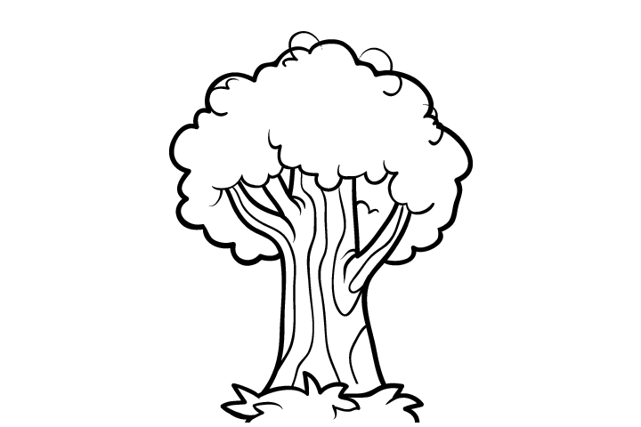 12张简单好画的树木简笔画-图6