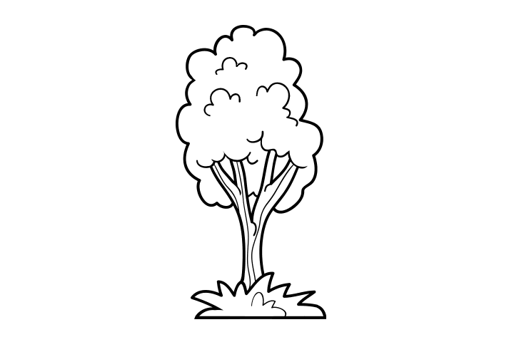 12张简单好画的树木简笔画-图10