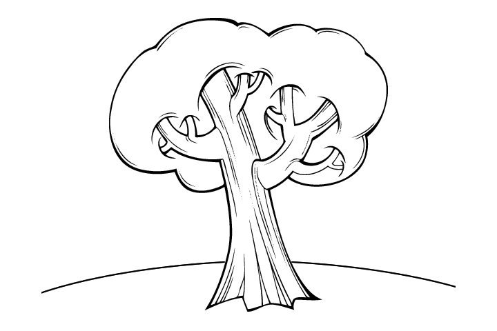 12张简单好画的树木简笔画-图12