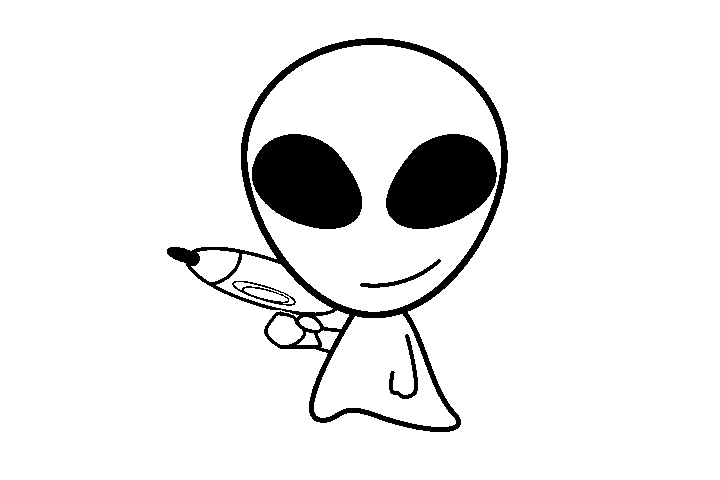 可爱的外星生物简笔画-图4