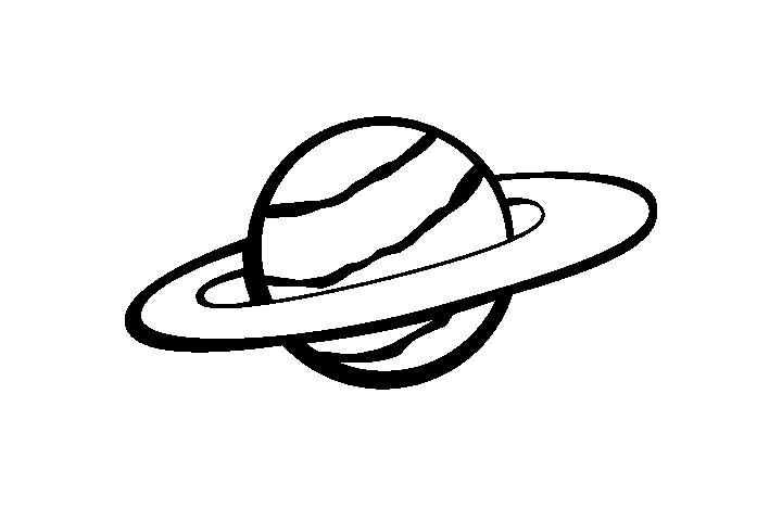 宇宙星球简笔画图片-图12