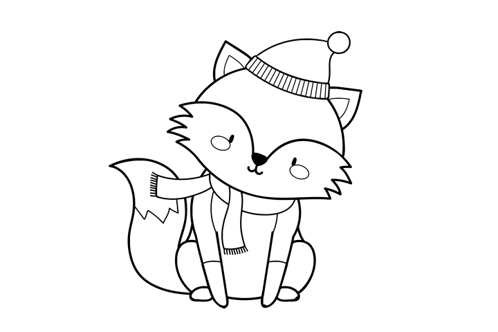 简单好画的狐狸简笔画图片-图3