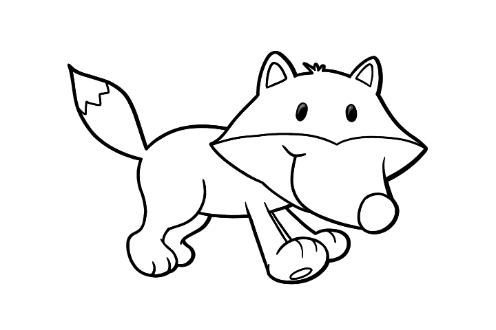 简单好画的狐狸简笔画图片-图5