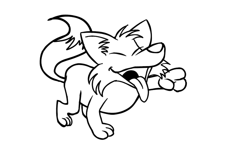 狼的简笔画图片-图3