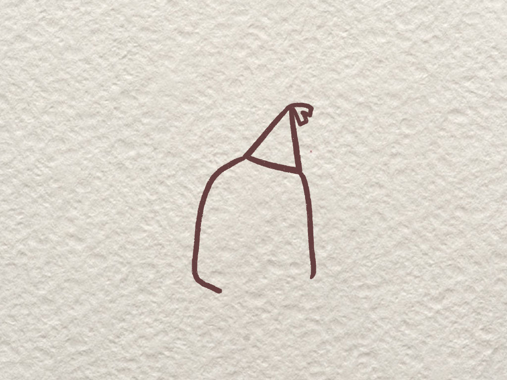 咸蛋君简笔画画法教程-图2