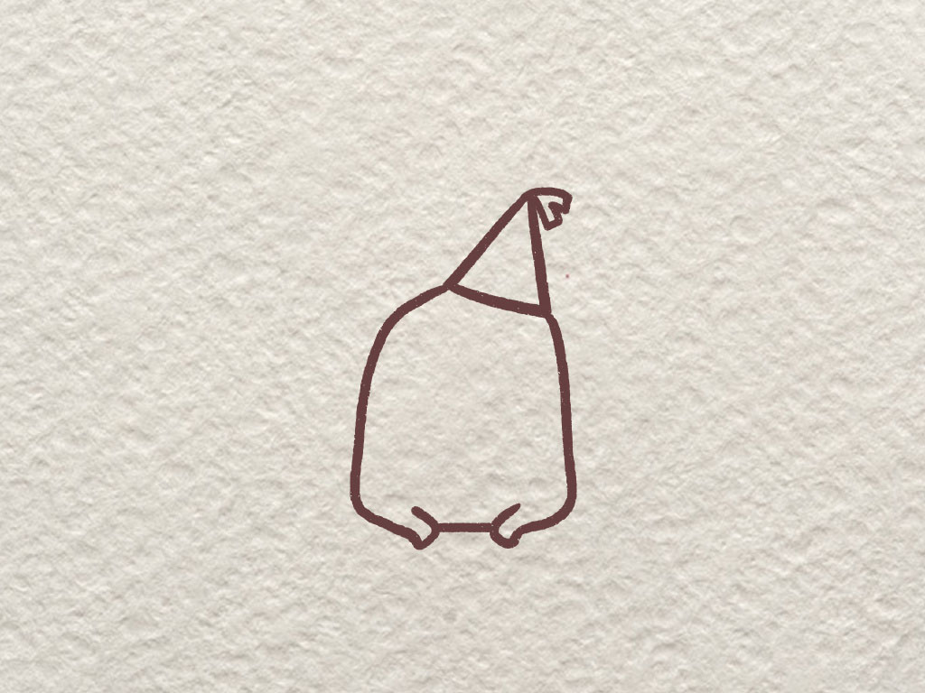 咸蛋君简笔画画法教程-图3