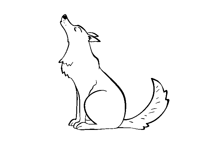 狼的简笔画图片-图4