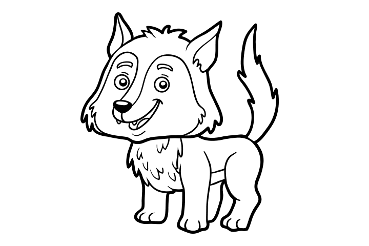 狼的简笔画图片-图6