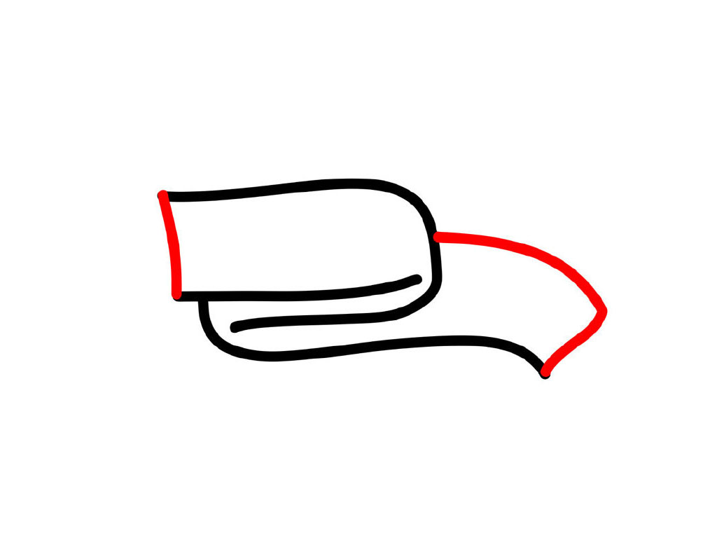 漂亮的围脖简笔画画法-图4