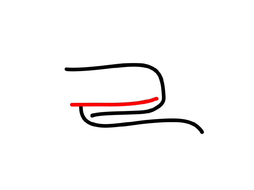 漂亮的围脖简笔画画法-图3