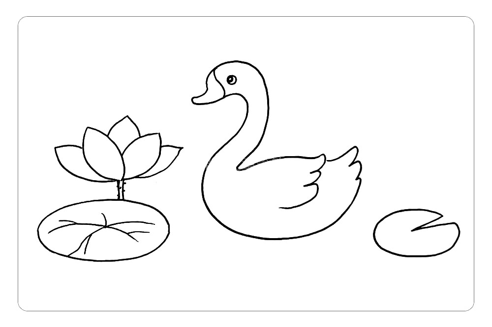 步骤9：再画一个小荷叶