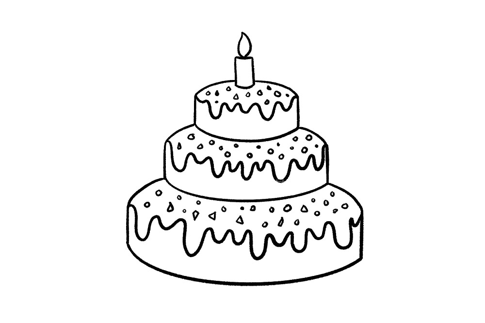 步骤6：我们可以在蛋糕上添加糖霜或者水果等自己喜欢的装饰。