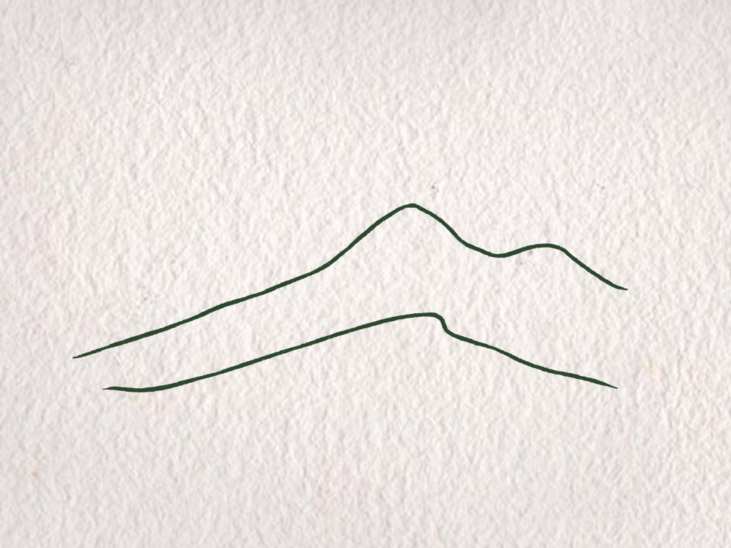 超级简单的沙漠风景简笔画-图2