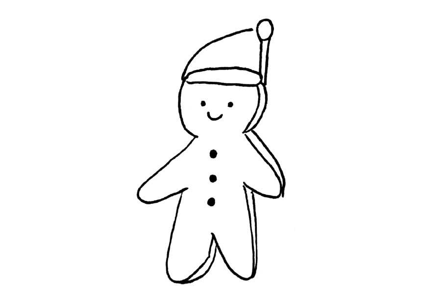 简单可爱的圣诞节素材简笔画-图3