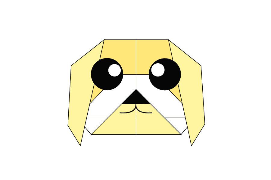 玛尔济斯犬折纸教程