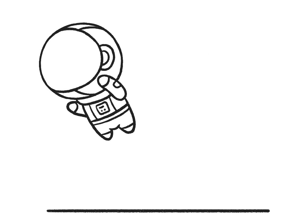 宇航员发射基地简笔画-图3