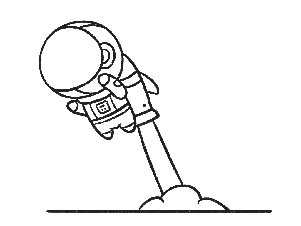 宇航员发射基地简笔画-图4