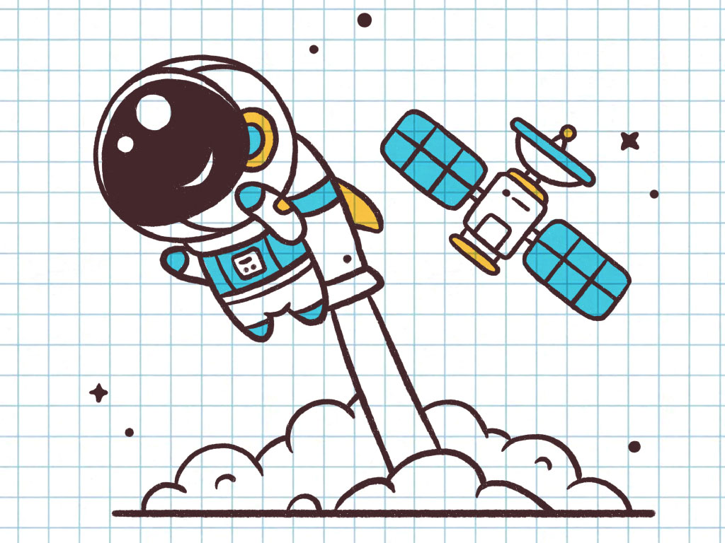 宇航员发射基地简笔画-图7